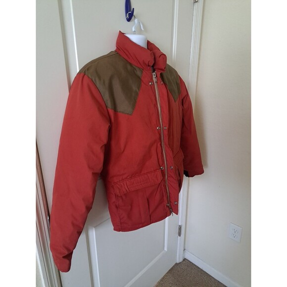 Vintage Alti Wear Santa Fe New Mexico Mens Red Green Snap Front Zip Up Jacket S - Picture 5 of 11
